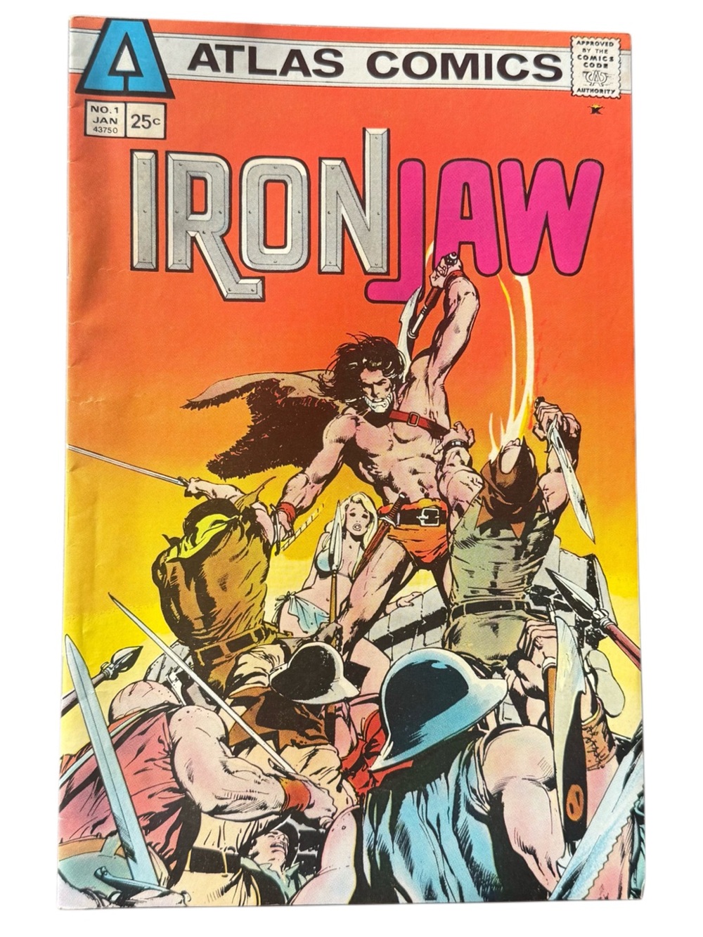 Iron Jaw #1 published by Atlas Comics in 1975 Vintage